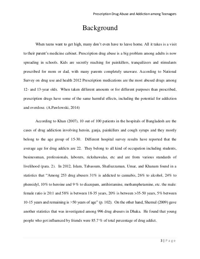 drug abuse research essay